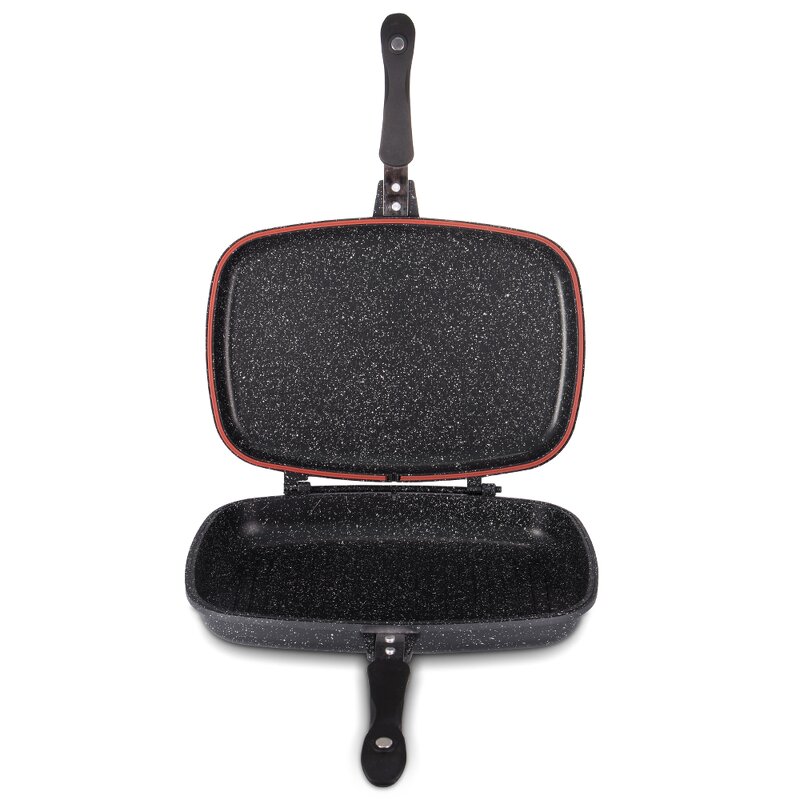 Baking Trays Factory - OEM Custom Non-stick Double Pan BBQ Grill Pan