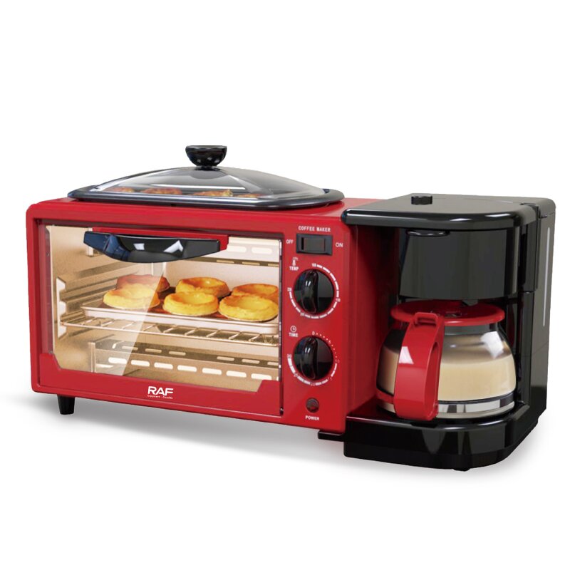 Breakfast Machine Manufacturer - OEM Custom 3-in-1 with Coffee Pot Toaster