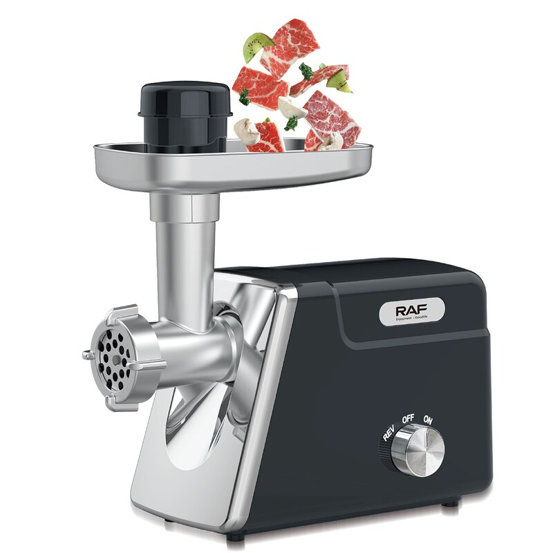 Electric Meat Grinder Manufacturer - OEM Custom Black with Sausage Stuffer