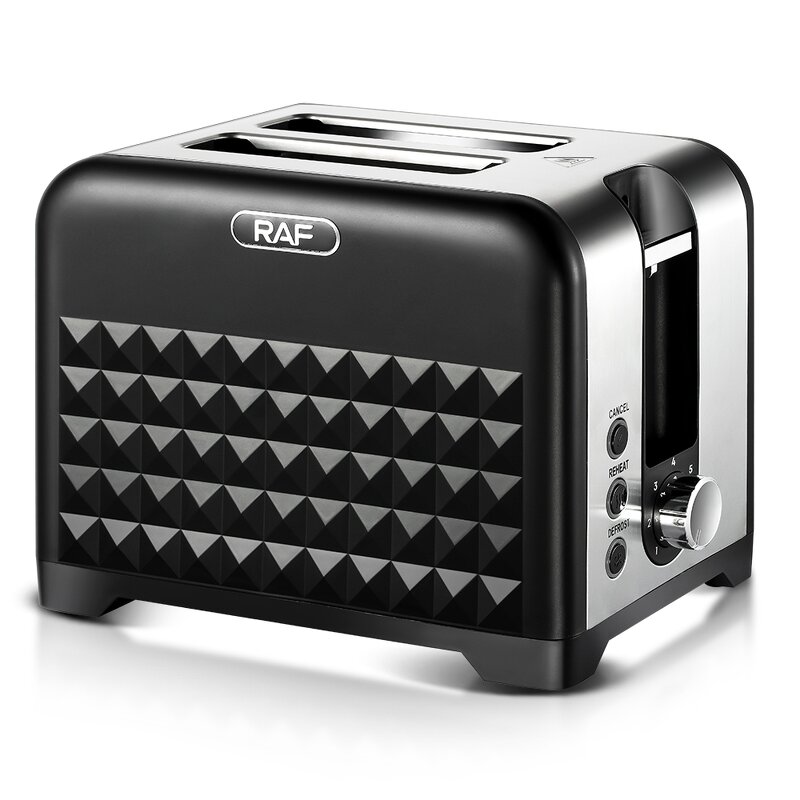 Toaster Manufacturer - OEM Custom Black 2 Slice Auto Shut Off