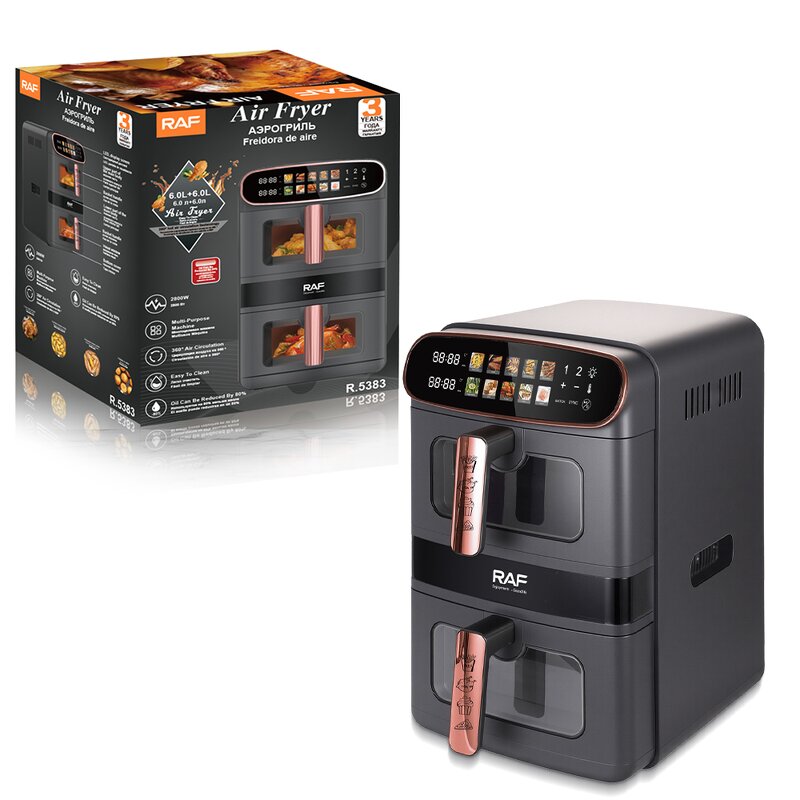 Air Fryer Manufacturer - OEM Custom 12L Double Stack Dual Drawer