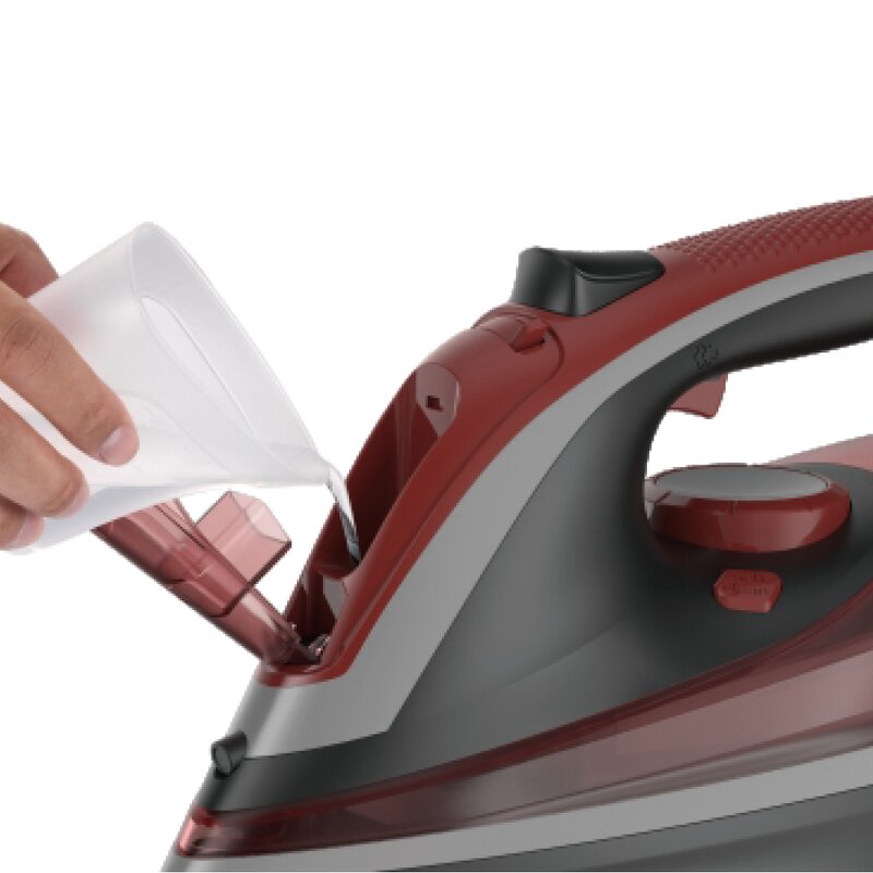 Electric Steam Iron Manufacturer - OEM Custom Red Hand Ironing Machine