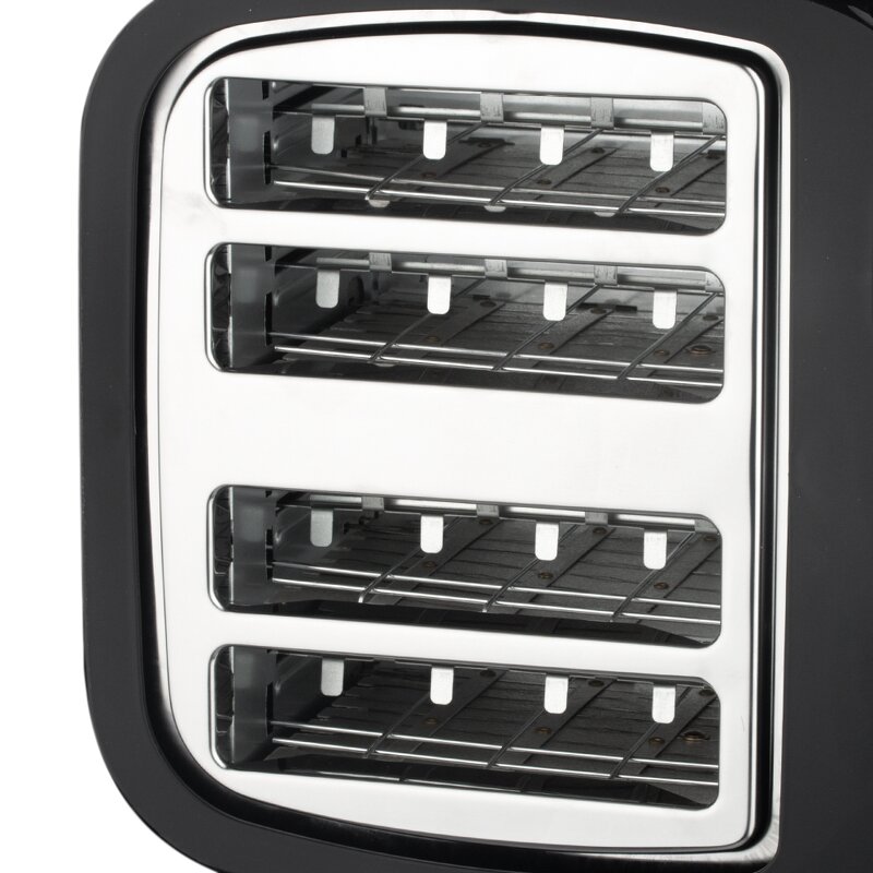 Bread Toaster Manufacturer - OEM Custom Black 4 Slice Sandwich Maker