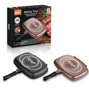 Baking Trays Factory - OEM Custom Non-stick Double Pan BBQ Grill Pan