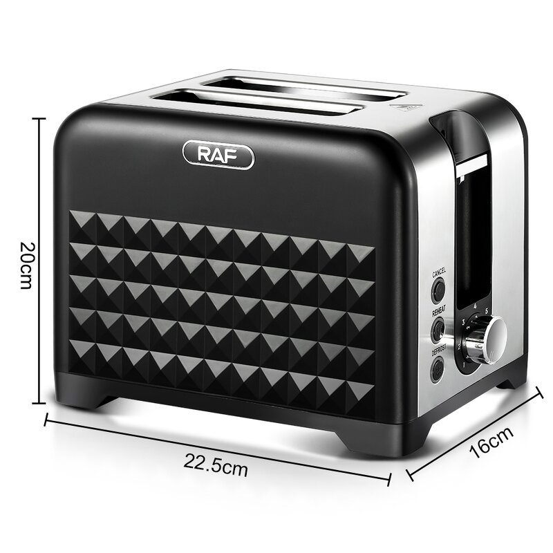 Toaster Manufacturer - OEM Custom Black 2 Slice Auto Shut Off