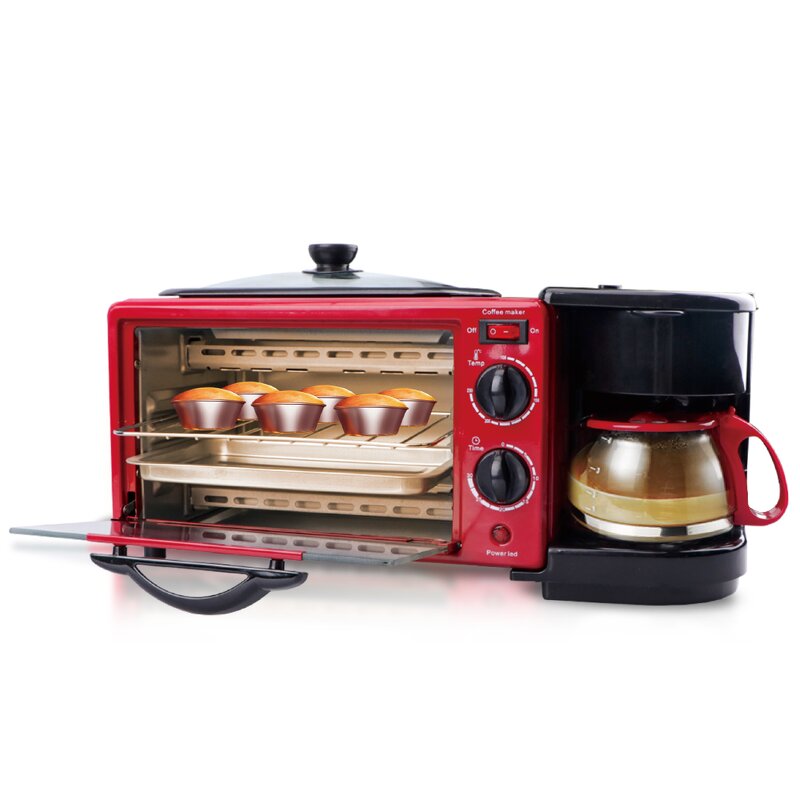 Breakfast Machine Manufacturer - OEM Custom 3-in-1 with Coffee Pot Toaster