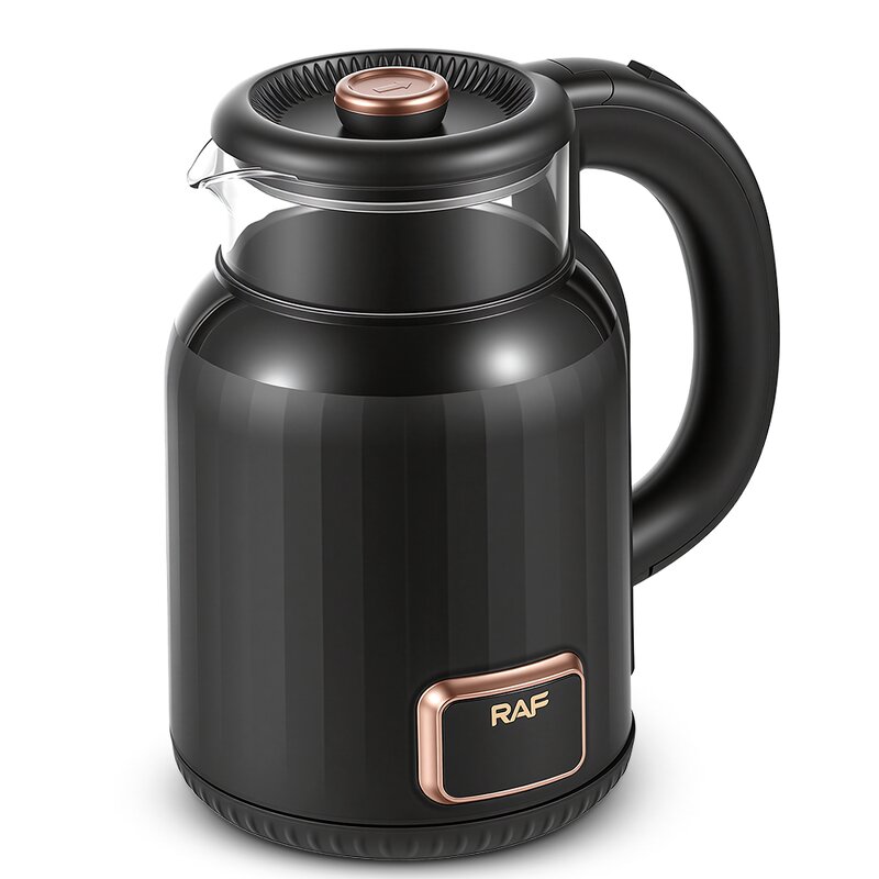 Electric Kettle Factory - OEM Custom Black Stainless Steel Fast Boil