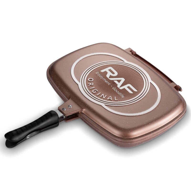 Baking Trays Factory - OEM Custom Non-stick Double Pan BBQ Grill Pan