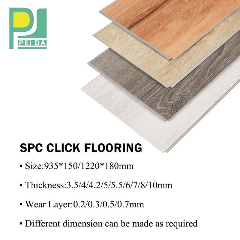 LVT PVC Rigid Core Flooring Manufacturer - OEM 100% Virgin Fireproof Waterproof SPC