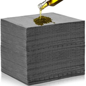 Absorbent Cotton Factory - OEM Light Grey Universal Safety Wear-Resistant Oil Overflow Pad