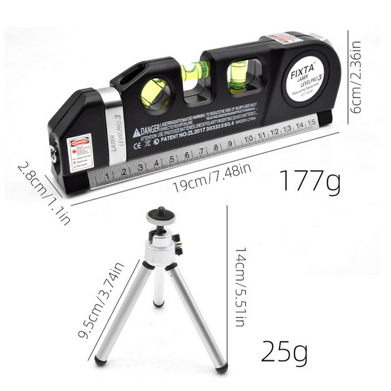 Laser Level Factory - OEM Multifunctional Three-in-One Infrared Cross Line Right Angle