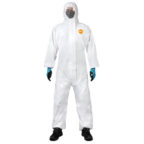 Safety Coverall Manufacturer - OEM Dust Anti-Static Silicone-Free Breathable PP/PE White