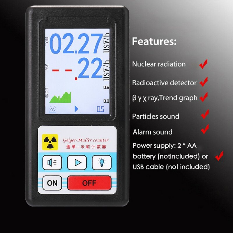 Nuclear Radiation Detector Factory - OEM High-Sensitivity English Geiger Counter Precision