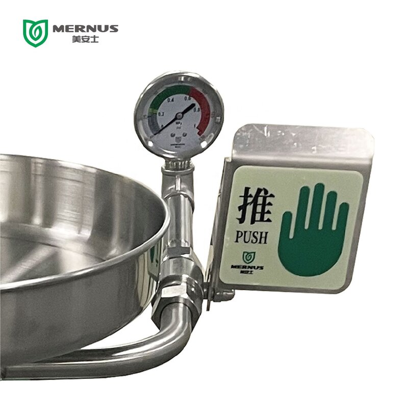 Emergency Eye Wash Manufacturer - OEM 304 Stainless Steel Pedestal Mounted Equipment