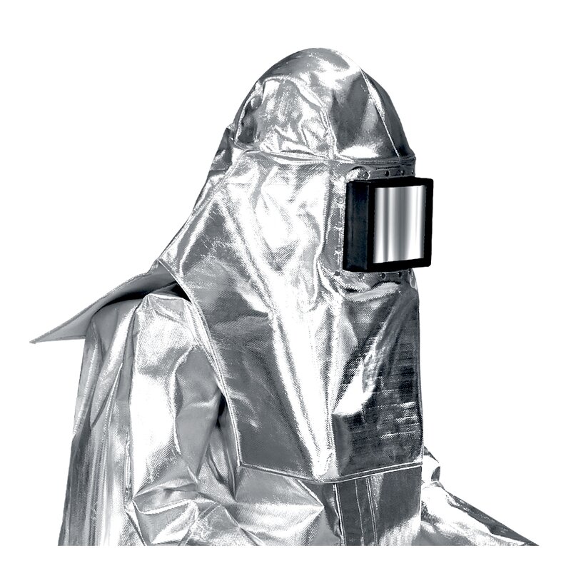 Aluminum Foil Hood Factory - OEM Blue Eagle AL1 1000-Degree Fire-Resistant Shoulder Cape