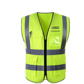 Construction Vest Manufacturer - OEM Customizable Plus Size Breathable Polyester Reflective