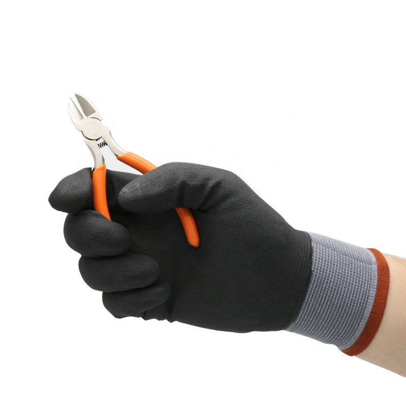 Nitrile Palm Gloves Factory - OEM Latex-Coated XL Ultra-Fine Foam Seamless Woven Nylon