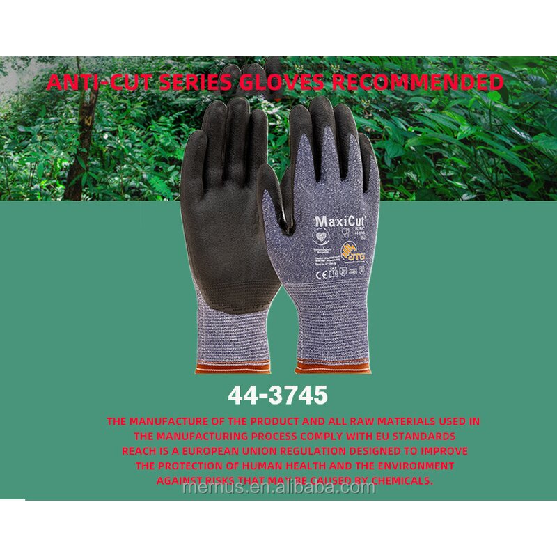 Micro-Foam Gloves Manufacturer - OEM High-Performance Black Nitrile Cut-Resistant Anti-Slip