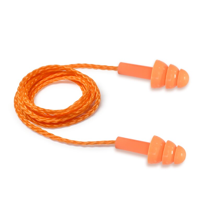 Silicone Earplugs Factory - OEM 32db Safety Three-Layer with Wire Corded Noise Reduction