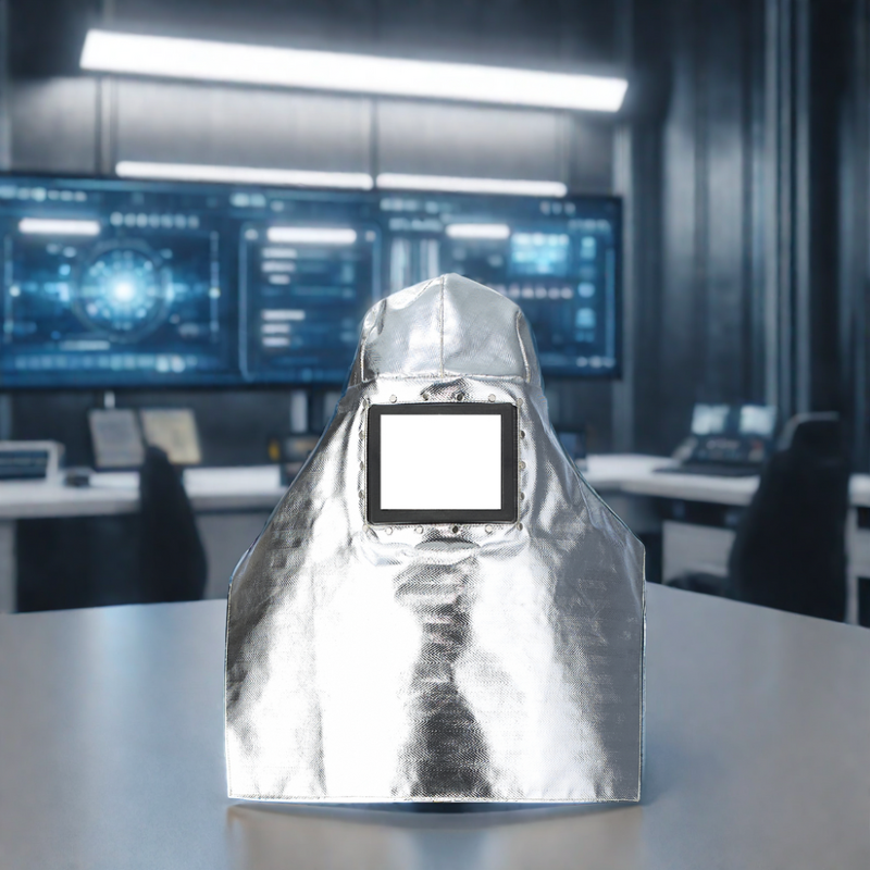 Aluminum Foil Hood Factory - OEM Blue Eagle AL1 1000-Degree Fire-Resistant Shoulder Cape