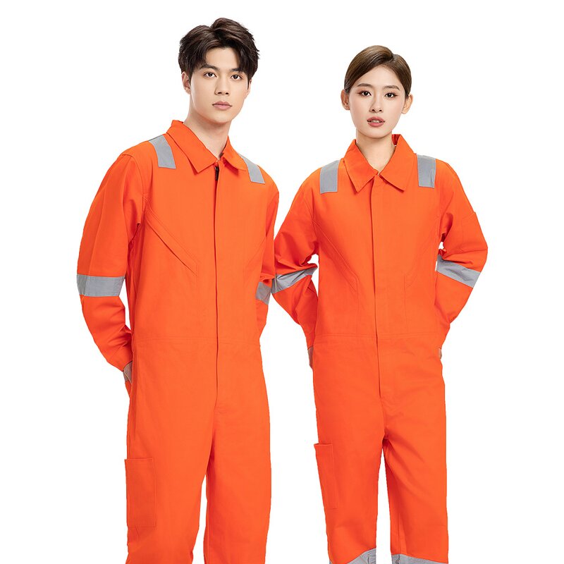 Safety Work Suit Factory - OEM Men's Customizable Cotton Coverall Reflective Protective