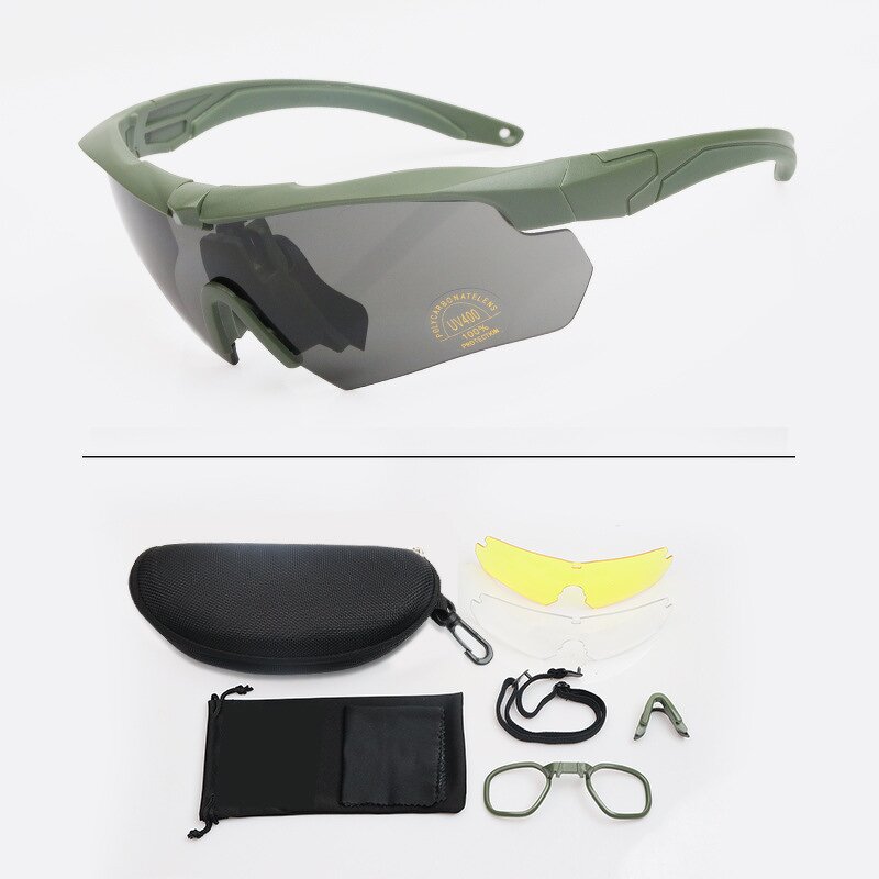 Safety Glasses Factory - OEM Cross-Border Impact-Resistant PC Frame Tactical