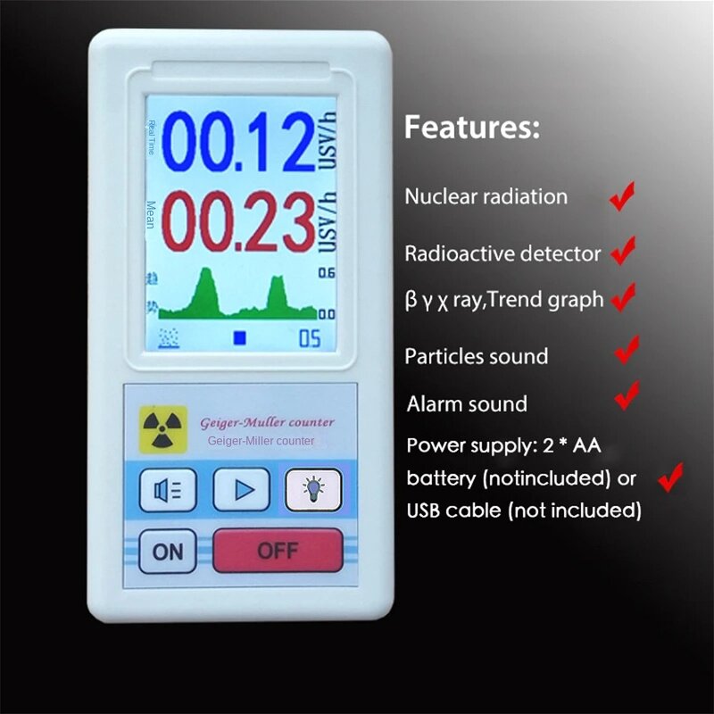 Nuclear Radiation Detector Factory - OEM High-Sensitivity English Geiger Counter Precision