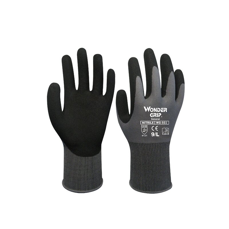 Polyester Nitrile Gloves Manufacturer - OEM Gray Latex High Performance Universal Breathable
