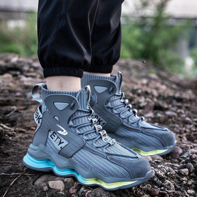 Safety Footwear Factory - OEM 7911 High-Top Leather Stabproof Steel Toe Versatile Unisex