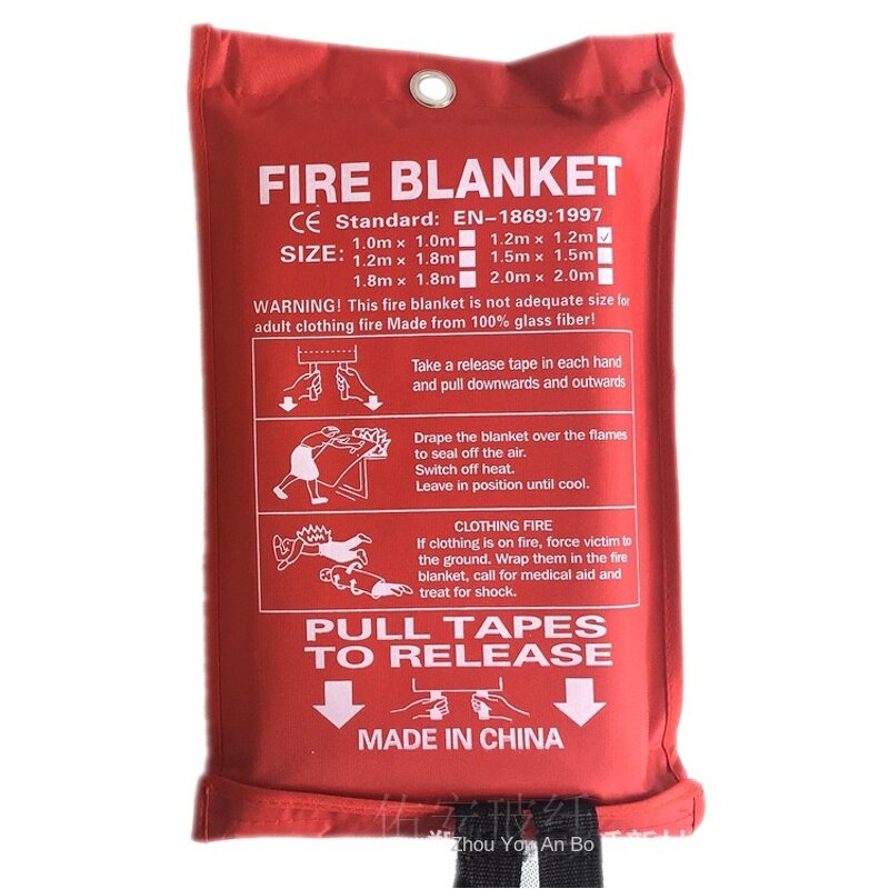 Fire Blanket Manufacturer - OEM Factory Sale Fiberglass with English Package