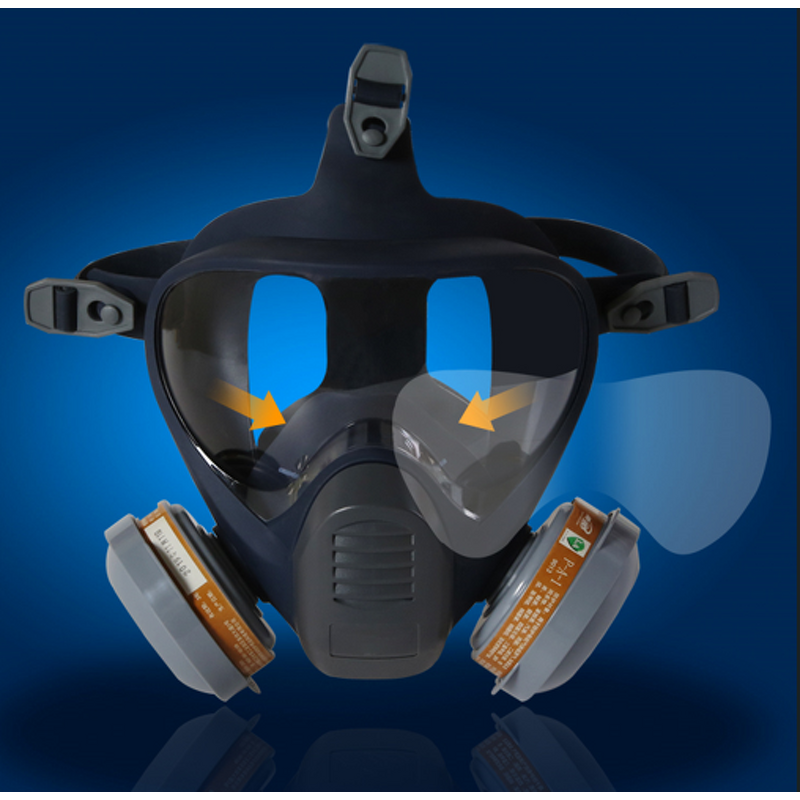 Respirator Mask Manufacturer - OEM Industrial Reusable TPE Impact Resistant Gas Mask