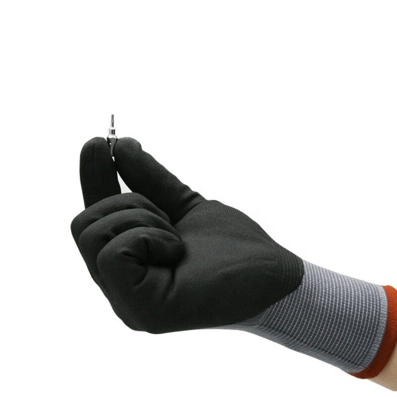 Nitrile Palm Gloves Factory - OEM Latex-Coated XL Ultra-Fine Foam Seamless Woven Nylon