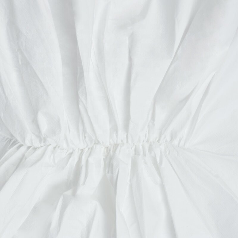 Safety Coverall Manufacturer - OEM Dust Anti-Static Silicone-Free Breathable PP/PE White