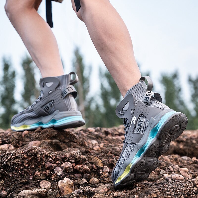 Safety Footwear Factory - OEM 7911 High-Top Leather Stabproof Steel Toe Versatile Unisex