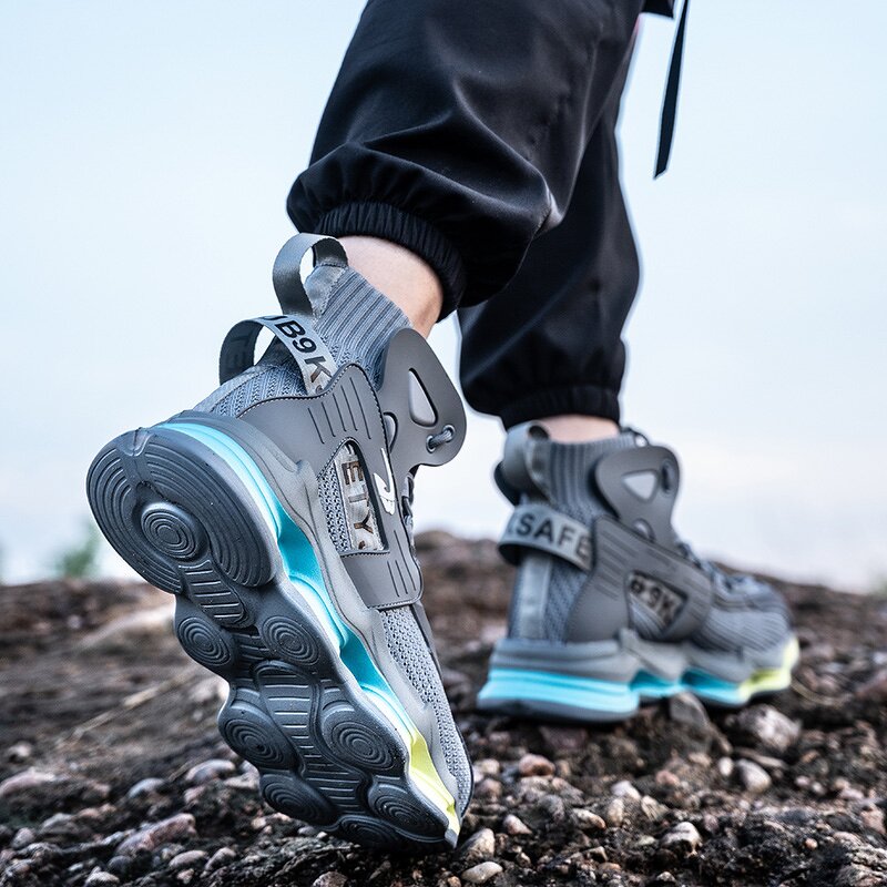 Safety Footwear Factory - OEM 7911 High-Top Leather Stabproof Steel Toe Versatile Unisex