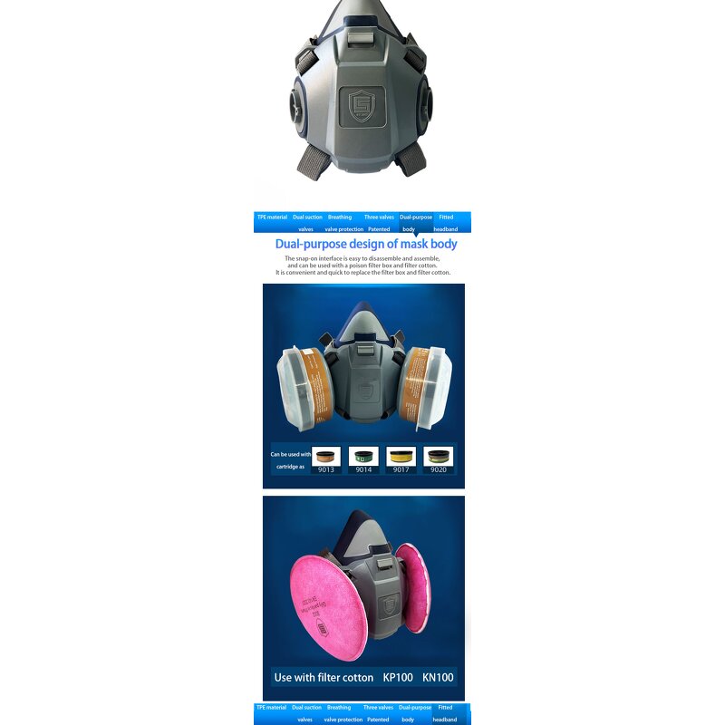 Industrial Respirator Manufacturer - OEM Advanced Composite Half-Face for Gas & Dust