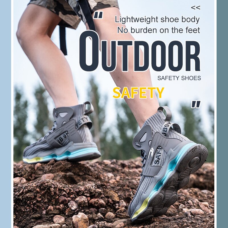 Safety Footwear Factory - OEM 7911 High-Top Leather Stabproof Steel Toe Versatile Unisex