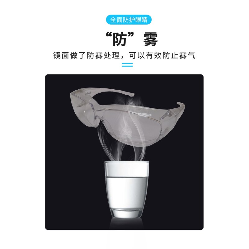 Safety Glasses Manufacturer - OEM Industrial Anti-Impact Anti-Fog PC Nylon Frame