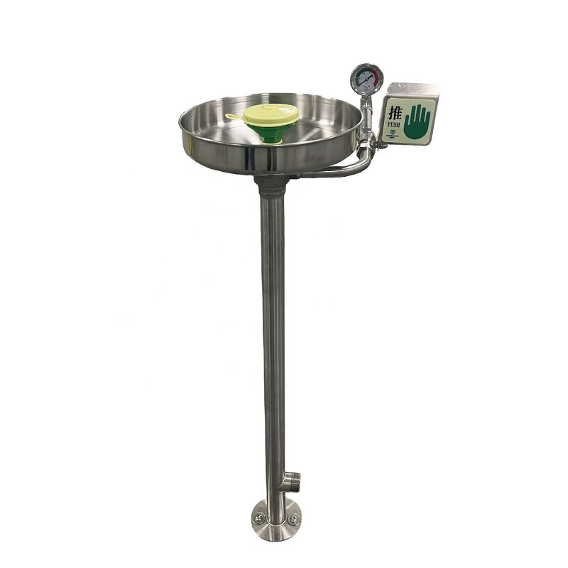 Emergency Eye Wash Manufacturer - OEM 304 Stainless Steel Pedestal Mounted Equipment