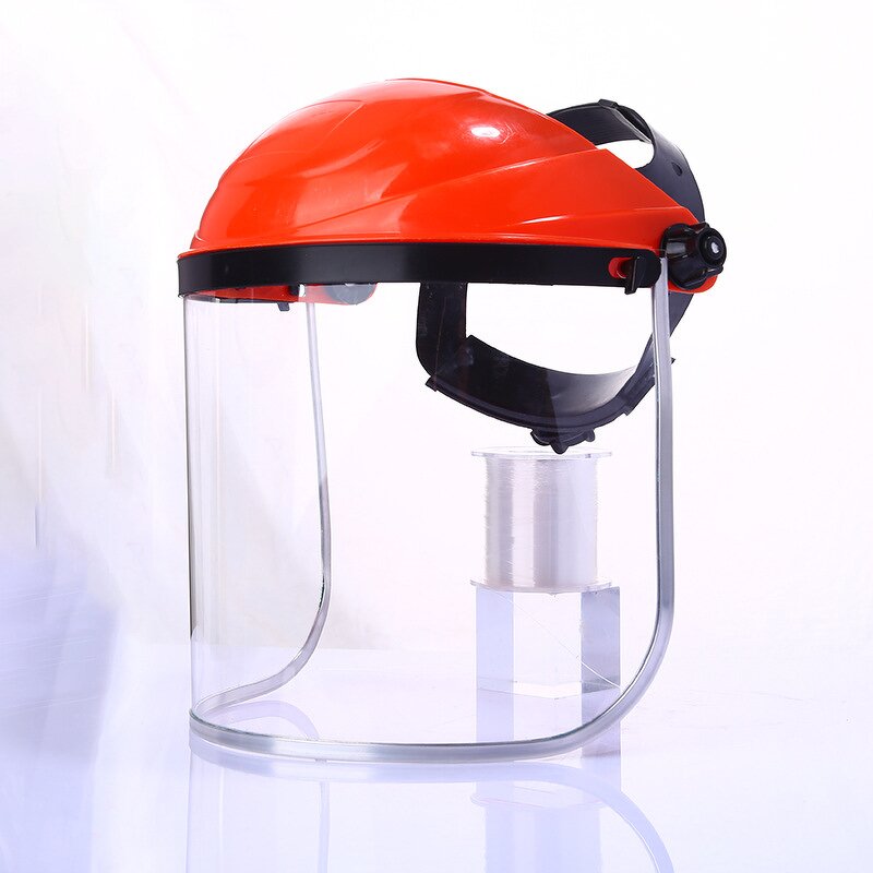 Transparent Mowing Cap Factory - OEM Construction Safety PVC with Aluminum Edging PC