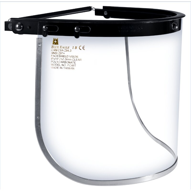 Plastic Face Visor Factory - OEM Blue Eagle Clear Transparent CE Certified Anti-splash