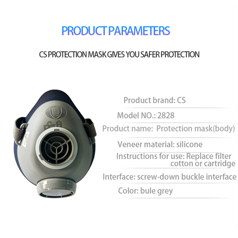 Half Face Respirator Factory - OEM Silicone Anti-Smoke Dust for Sanding Spray Paint