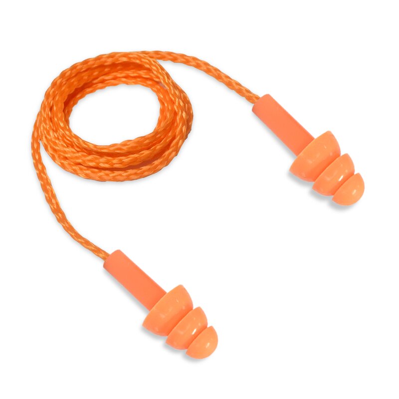 Silicone Earplugs Factory - OEM 32db Safety Three-Layer with Wire Corded Noise Reduction