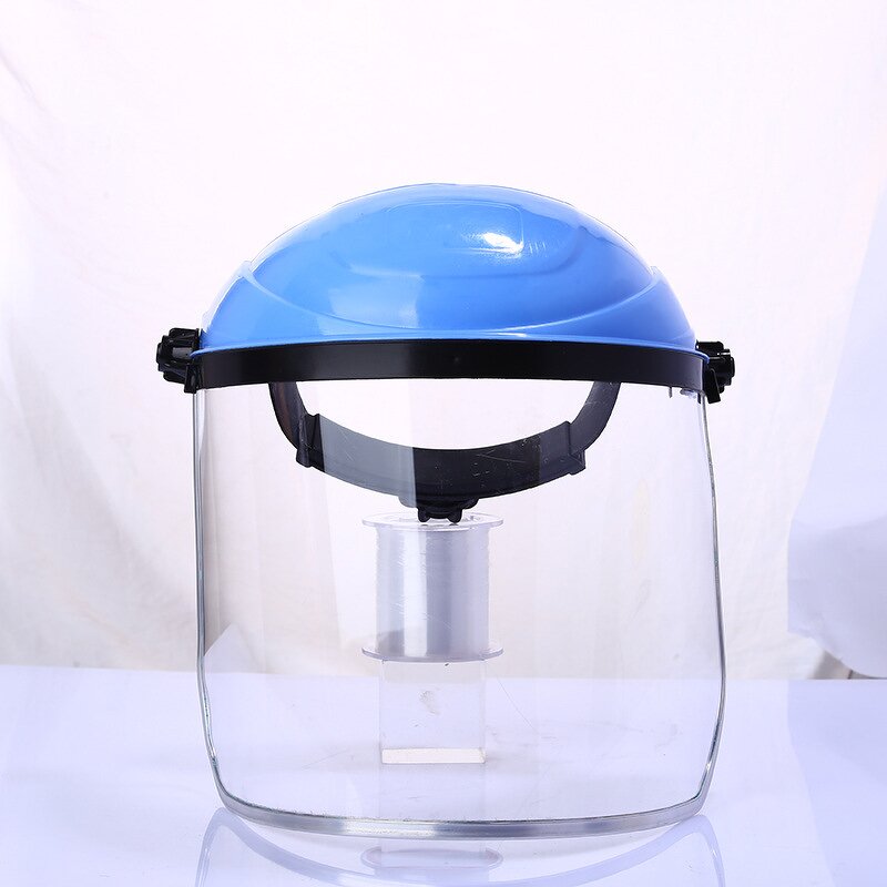 Transparent Mowing Cap Factory - OEM Construction Safety PVC with Aluminum Edging PC