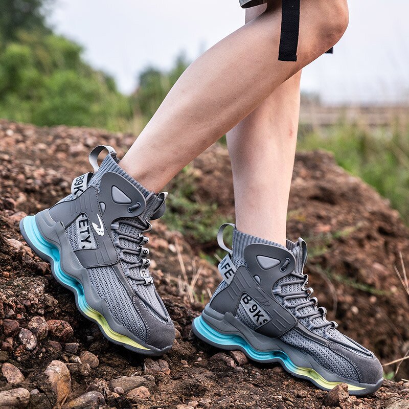 Safety Footwear Factory - OEM 7911 High-Top Leather Stabproof Steel Toe Versatile Unisex