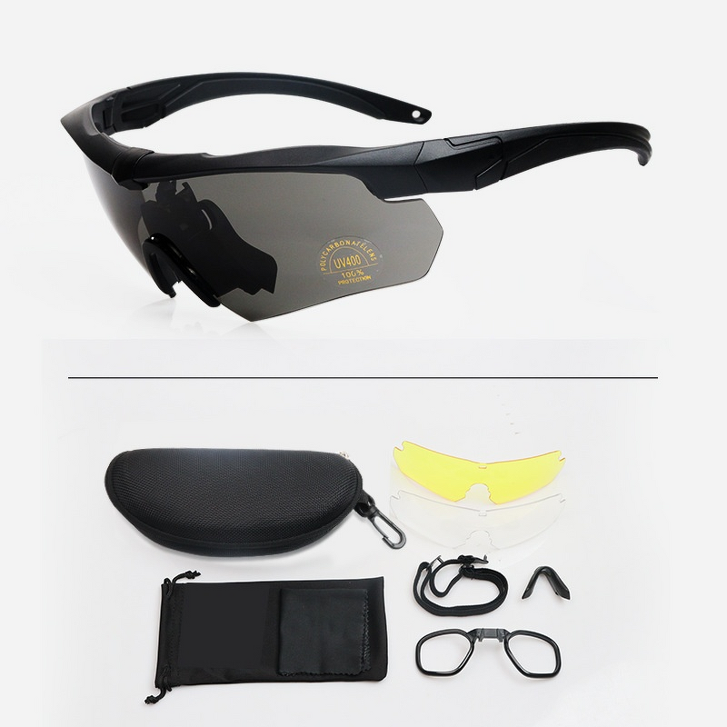 Safety Glasses Factory - OEM Cross-Border Impact-Resistant PC Frame Tactical