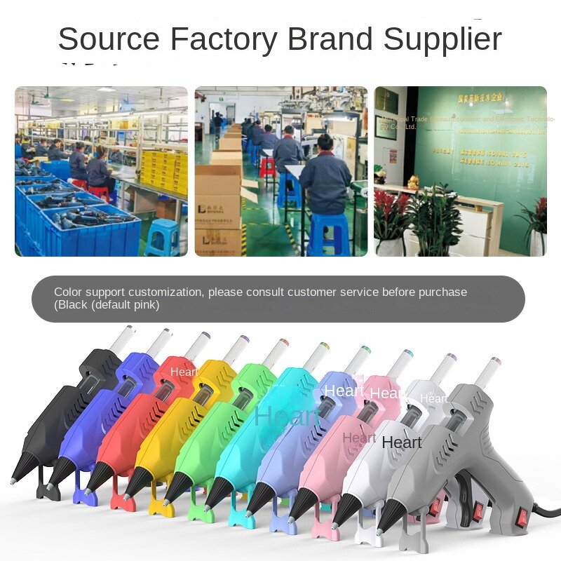Hot Melt Glue Gun Factory - OEM 20W-100W DIY Grade Manual Electric Power Aluminum Plastic