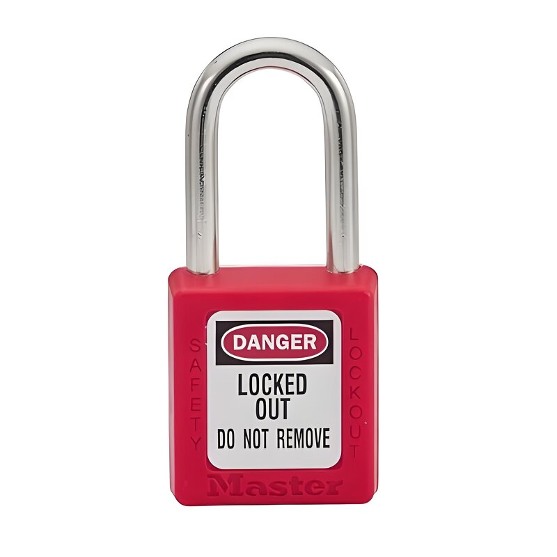 Padlock Factory - OEM Master Lock 410RED High Safety Red Plated Steel Shackle