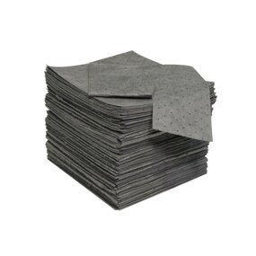 Oil Spill Absorbent Mats Manufacturer - OEM 200 Piece Box Grey Disposable Polypropylene Dimpled
