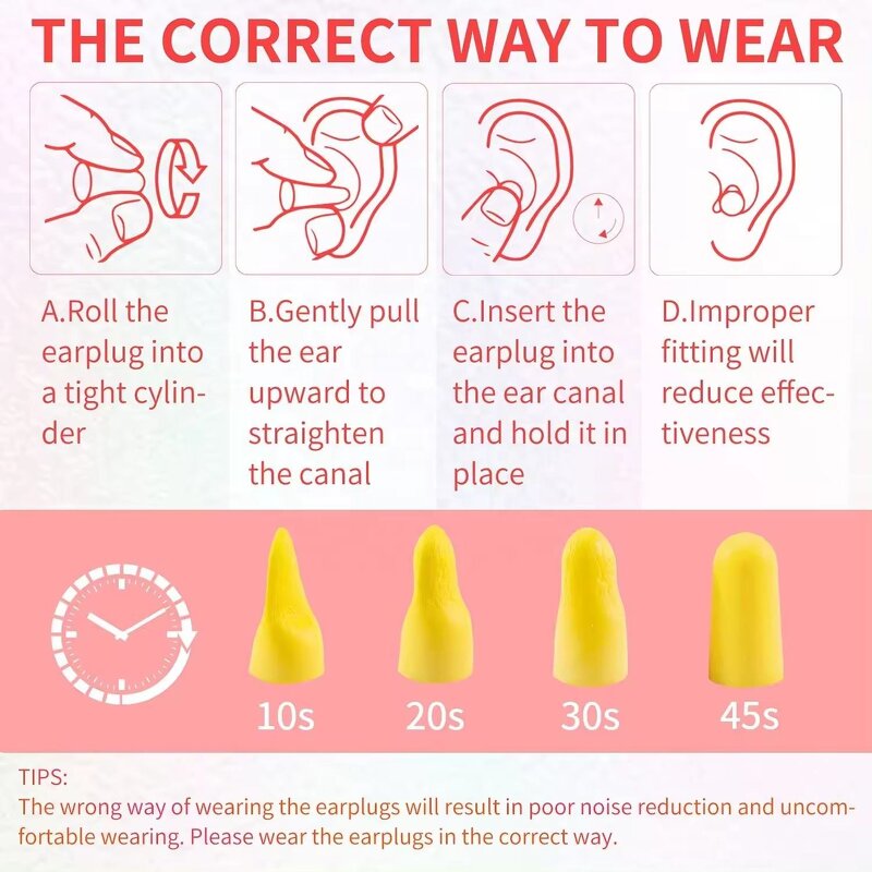 Silicone Foam Ear Plugs Manufacturer - OEM Hot Selling Super Soft Reusable for Sleep Travel